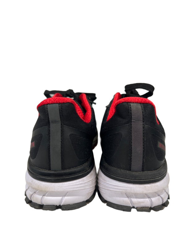 WHITIN Women's Black/Red Mesh Lace Up Athletic Sneakers - 39/US 9 image 4