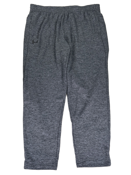 Under Armour Men's Gray Heather Armourfleece Twist Tapered Sweatpants - 2XL