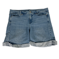J.Jill Women's Light Wash Stretch Denim Jean Shorts - 10
