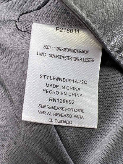 Madden NYC Women's Gray Faux Leather Straight Mini Skirt - S image 4