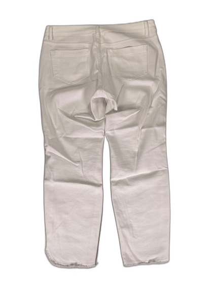 J.Jill Denim Women's White Authentic Fit Slim Ankle Jeans - 8 Petite image 2