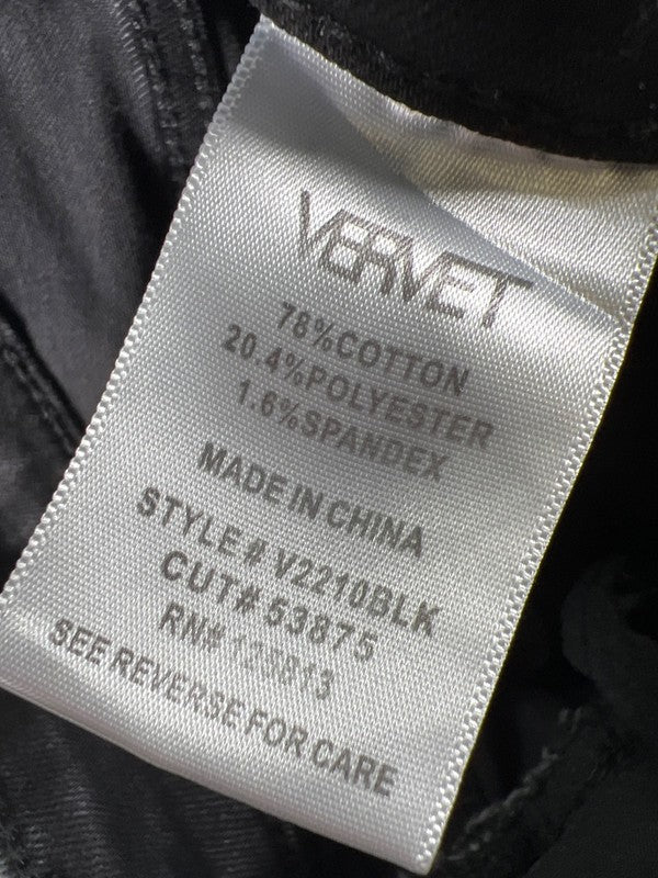 Vervet Women's Black Hampton High Rise Crop Straight Jeans - 27 image 4