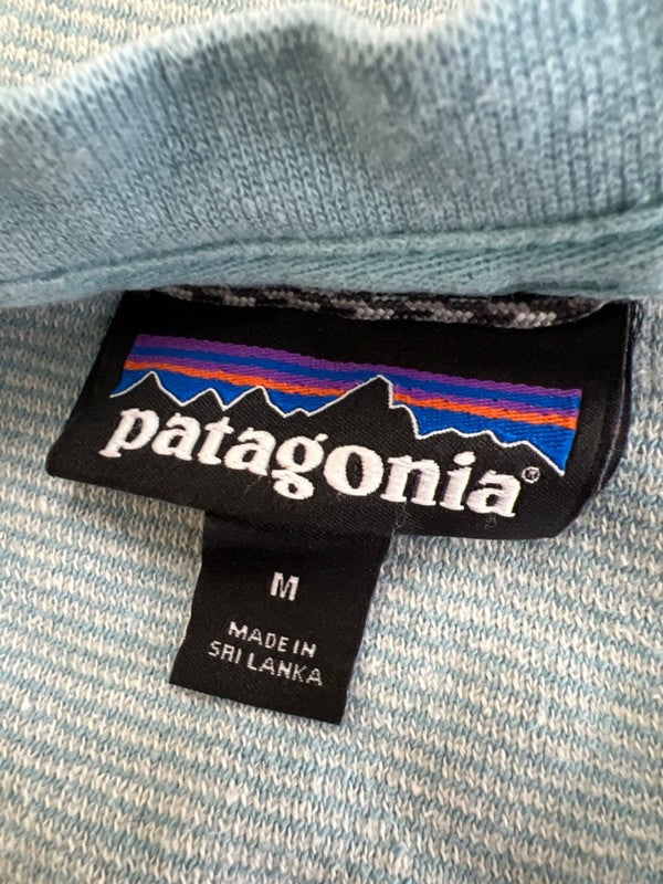 Patagonia Men's Blue Striped Trail Harbor Crewneck Sweatshirt - M image 3