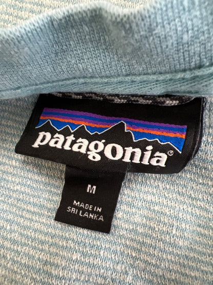 Patagonia Men's Blue Striped Trail Harbor Crewneck Sweatshirt - M image 3