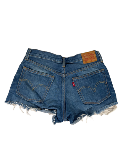 Levi's Women's Medium Wash 501 Cut Off Denim Jean Shorts - 28 image 2