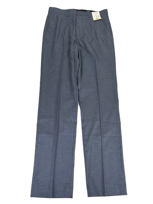 Calvin Klein Men's Blue Flex Stretch Slim Fit Dress Pants - 32x32