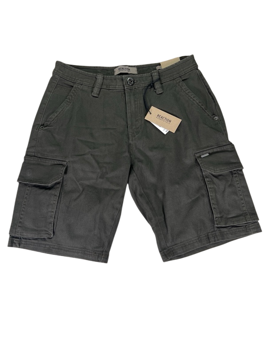 Kennth Cole Reaction Women's Gray/Green Stretch Cargo Shorts - 30