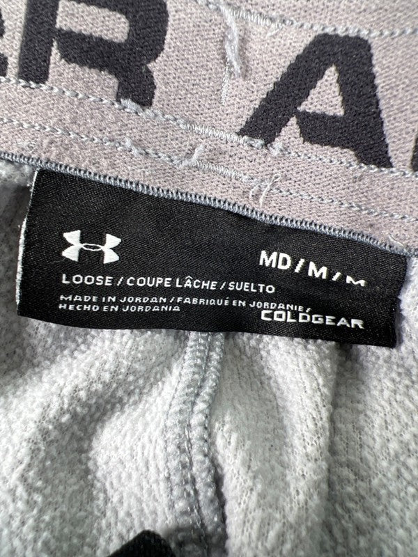 Under Armour Men's Gray Coldgear Loose Fleece Jogger Sweatpants - M image 3