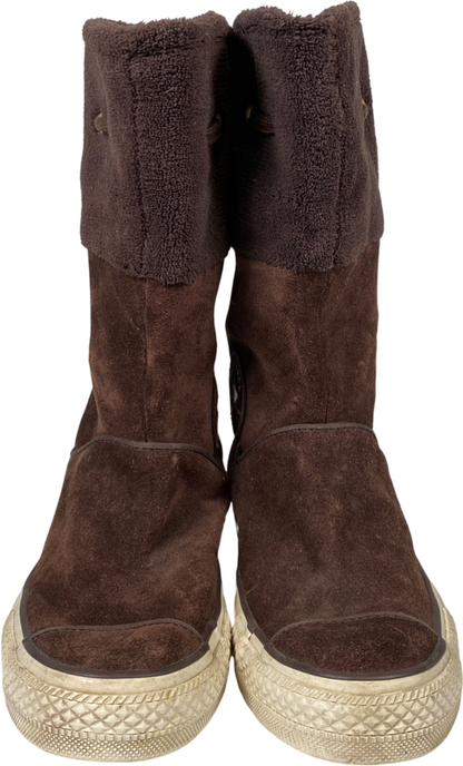 Converse Chuck Taylor Women’s Brown Suede Lace Up Boots - 7.5 image 2