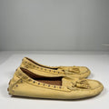 Coach Women's Yellow Norfolk Embellished Tassle Moccasin Loafers - 39/US 7