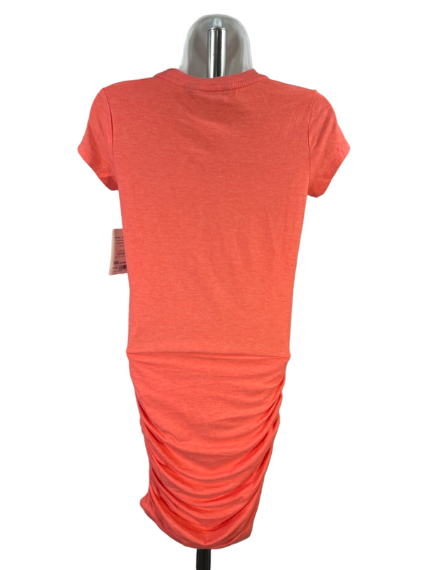 Athleta Women's Orange/Pink Heather Short Sleeve Topanga Tee Dress - XXS image 2