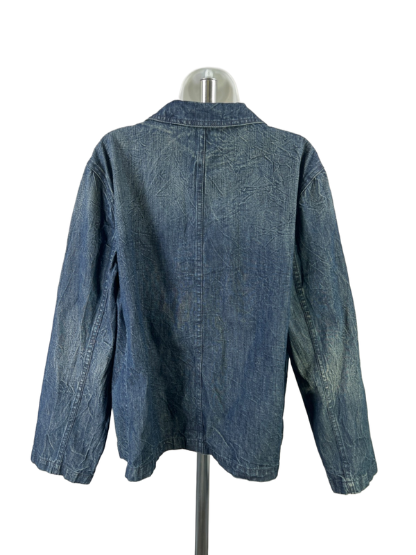 Lauren Ralph Lauren Women's Blue/Medium Wash Denim Jacket - Plus 2X image 2