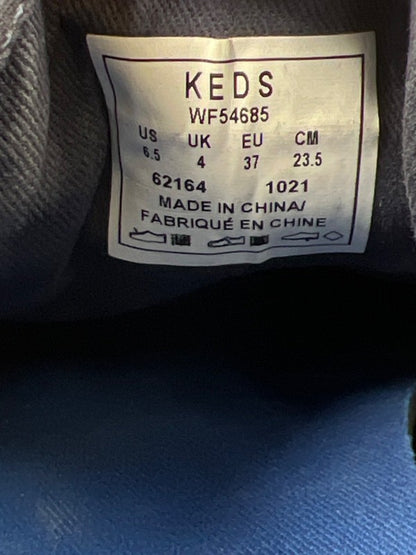 Keds Women's Navy Blue/White Canvas Kickstart Lace Up Sneakers - 6.5 image 7