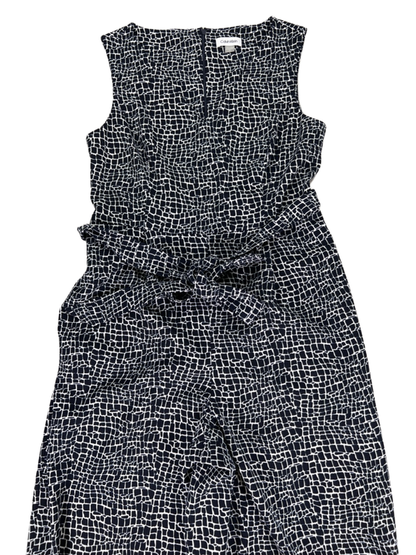 Calvin Klein Women's Blue/White Sleeveless Jumpsuit - 12