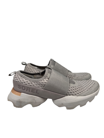 Sorel Women's Gray Kinetic Impact Strap Mesh Sneakers - 6