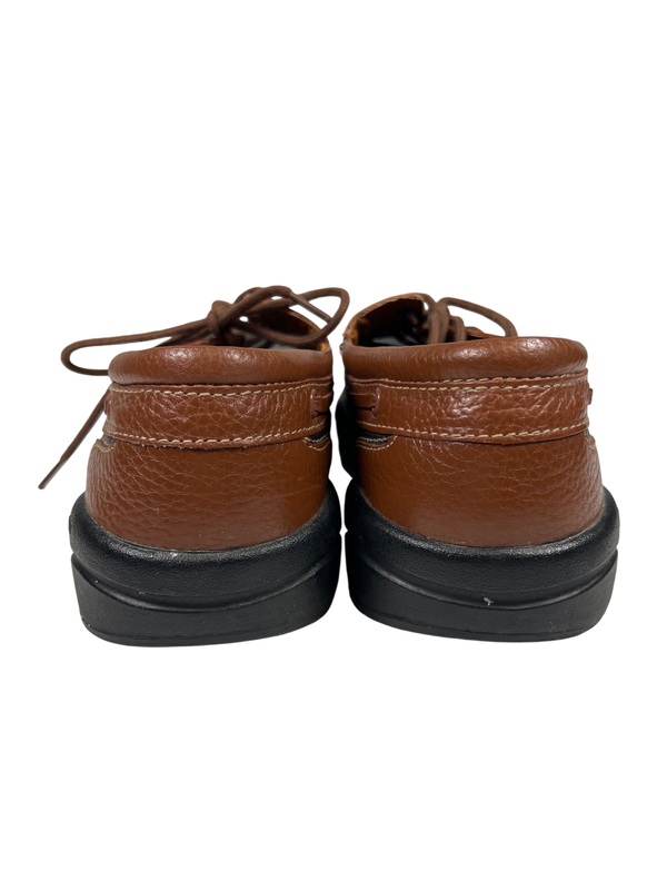 Dr. Comfort Women's Black/Brown Leather Patrick Lace Up Boat Shoes - 13 image 4