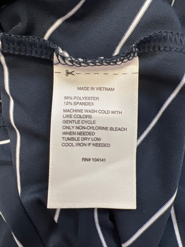 Reebok Women's Blue/White Striped Long Sleeve Athletic Shirt - L image 4