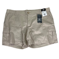 Lee Women's Tan Midrise Cotton Blend Comfort Shorts - 20M