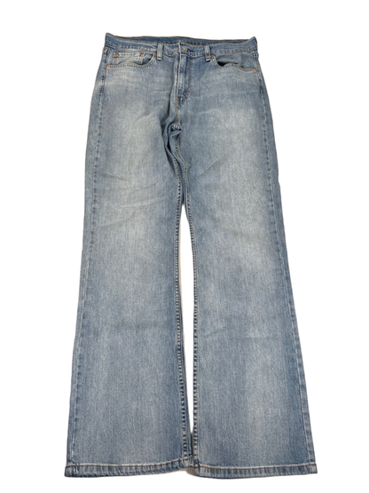 Levi's Men's Light Wash 527 Stretch Slim Bootcut Denim Jeans - 36x34