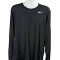 Nike Men's Black Dri-Fit Fitted Long Sleeve Athletic Shirt - XXL