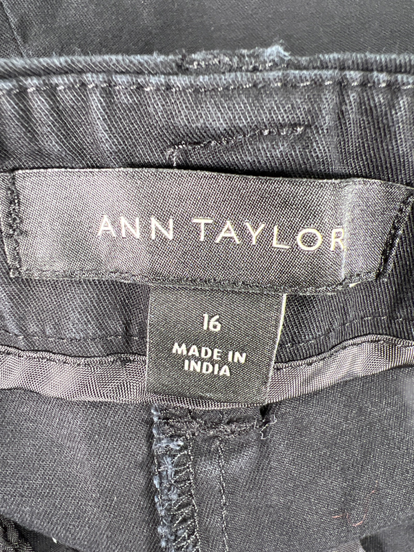 Ann Taylor Women's Black Basic Chino Shorts - 16 image 3