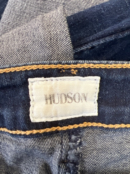 Hudson Women's Medium Wash Bacara Cuffed Cropped Straight Jeans - 27 image 3