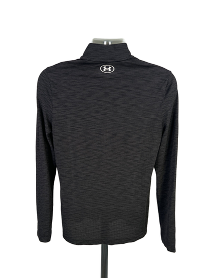 Under Armour Men's Black Seamless Half Zip Lightweight Long Sleeve Jacket - M image 2