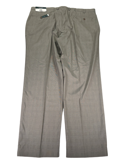 Lauren Ralph Lauren Men's Beige/Gray Plaid Neil Flat Front Dress Pants - 42x32 image 2