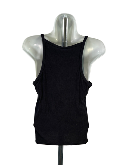 Victoria's Secret Women's Black So Soft Ribbed Pajama Cami Tank Top - L image 2