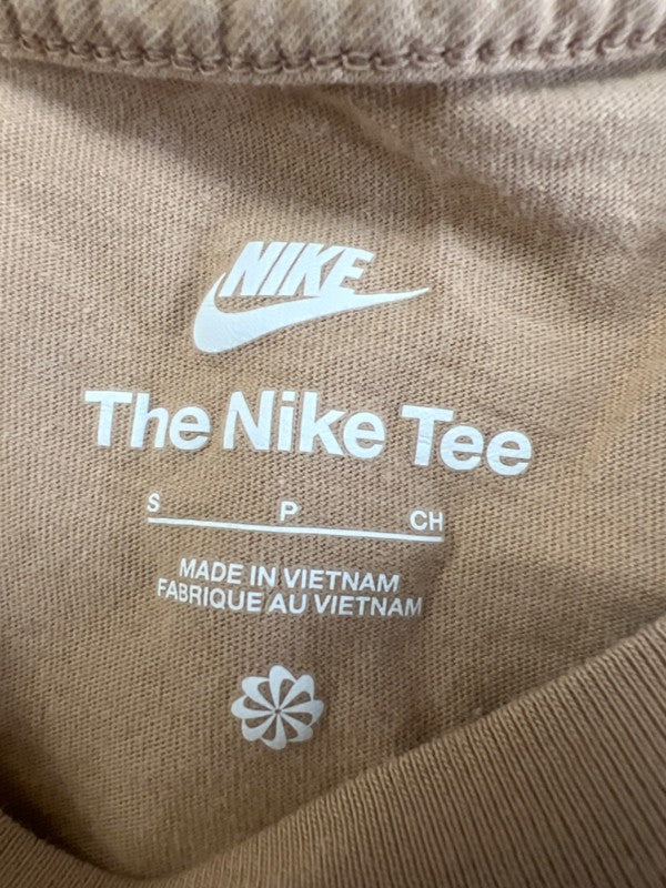 Nike Women's Brown Embroidered Logo Long Sleeve Tee Shirt - S image 3
