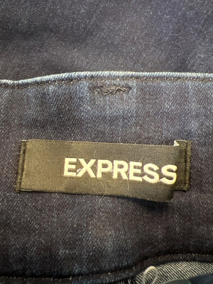 Express Women's Dark Wash High Rise Jegging Pants - 2 image 3
