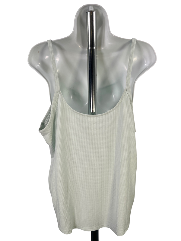 Athleta Women's Mint Blue Waffle Knit Cami Tank Top - XL image 2