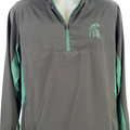 Colosseum Athletics Men’s Black/Green MSU 1/4 Zip Windbreaker Jacket - S