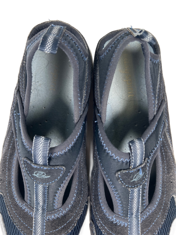 Easy Spirit Women's Blue Canvas Suede Mesh Slip On Walking Shoes - 8 image 3