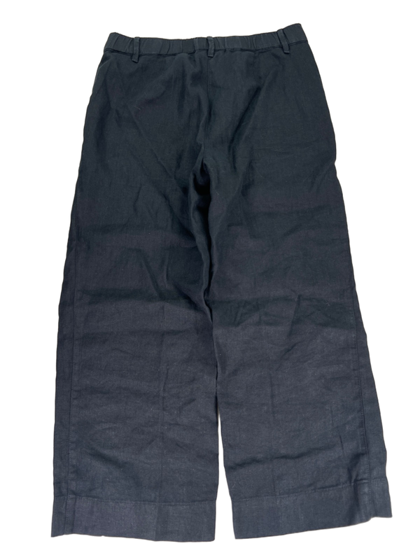 J Jill Women's Black Linen Wide Ankle Pants - XS image 2