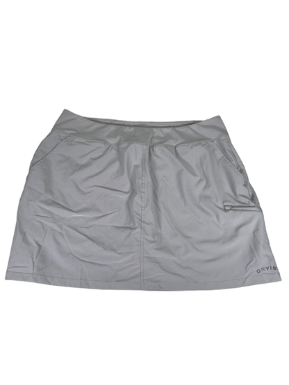Orvis Women's Gray Pull On Lined Athletic Skort - XL