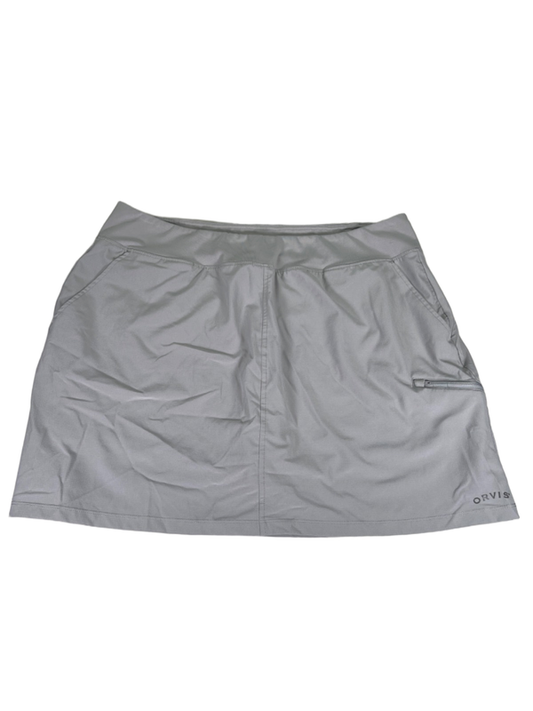 Orvis Women's Gray Pull On Lined Athletic Skort - XL
