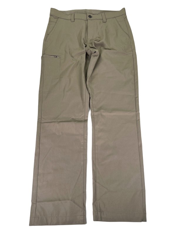 Copper & Oak Men's Tan Straight Fit Tech Utility Cargo Pants - 32x32