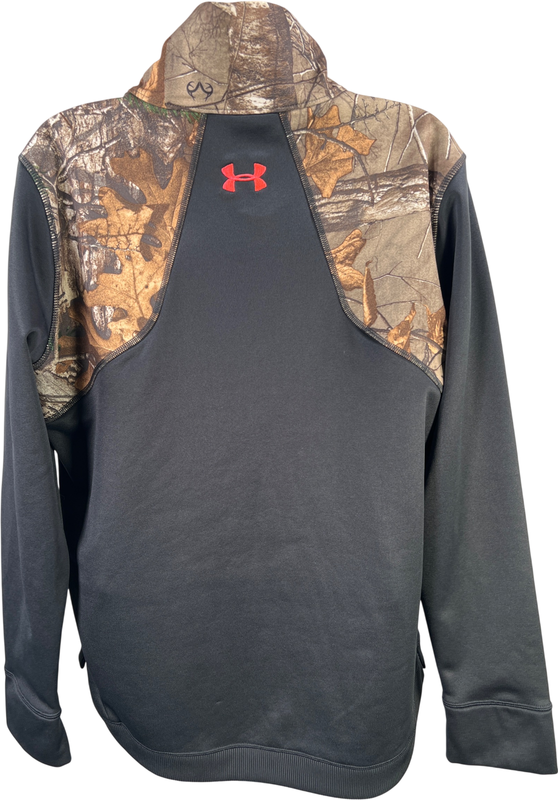 Under Armour Women’s Black Camouflage Fitted Pullover Sweatshirt - L image 2