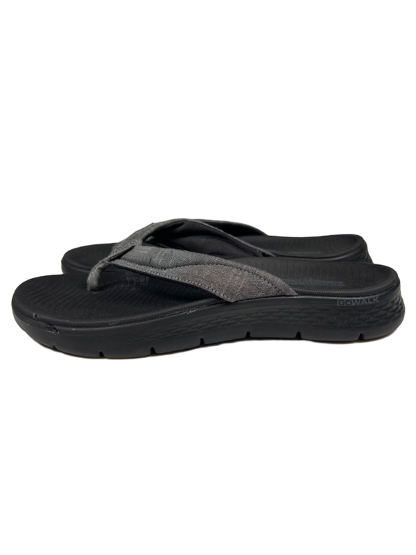 Skechers Women's Black/Gray Goga Mat Flip Flops - 10 image 5