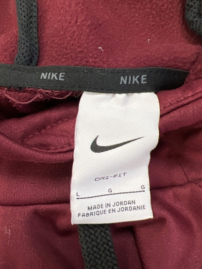 Nike Men’s Burgundy Dri-Fit Therma Long Sleeve Pullover Hoodie - L image 3