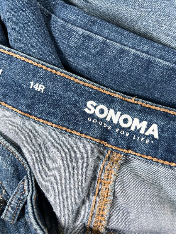 Sonoma Women's Medium Wash Curvy Straight Everyday Jeans - 14 image 3