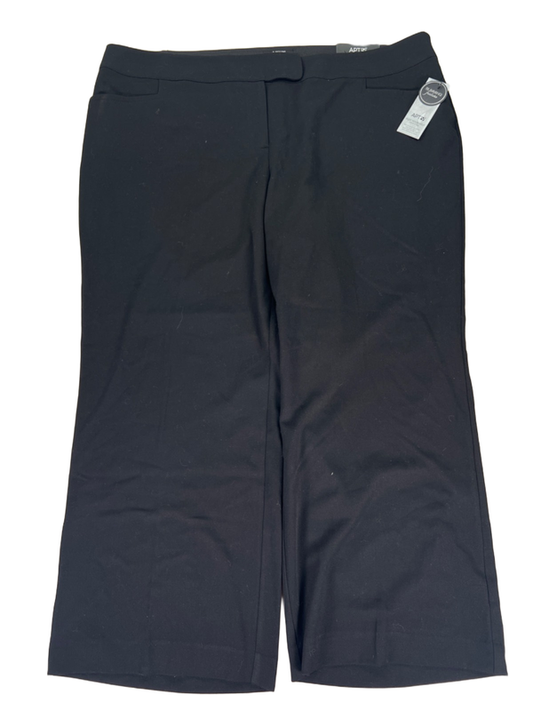 Apt 9 Women’s Black Modern Fit Dress Pants - Plus 24W Short