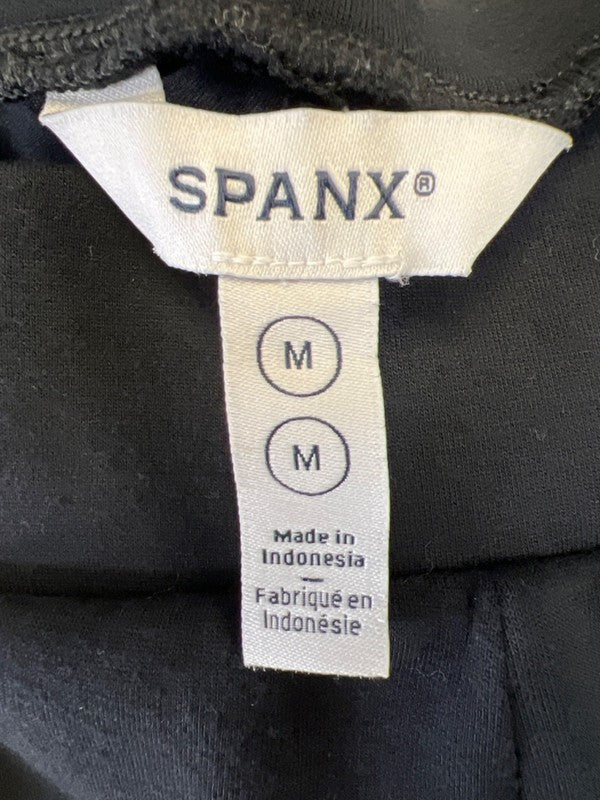 Spanx Women's Black Pull On Cropped Ankle Sweatpants - M image 3