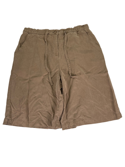 Coldwater Creek Women's Brown Stretch Shorts - Petite 16