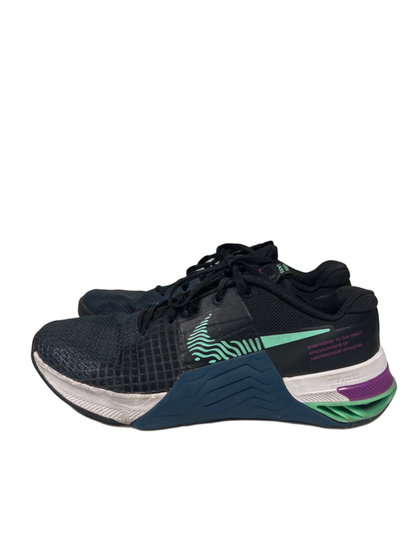 Nike Women's Black/Blue Valerian Metcon 8 Training Athletic Sneakers - 7.5 image 5