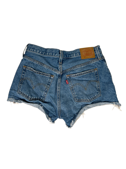 Levi's Women's Light Wash 501 Button Fly Cutoff Denim Jean Shorts - 29 image 2