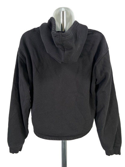 The North Face Women's Black Fleece Lined Pullover Cropped Sweatshirt - M image 2