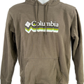 Columbia Men’s Green Fleece Lined Long Sleeve Pullover Sweatshirt - S