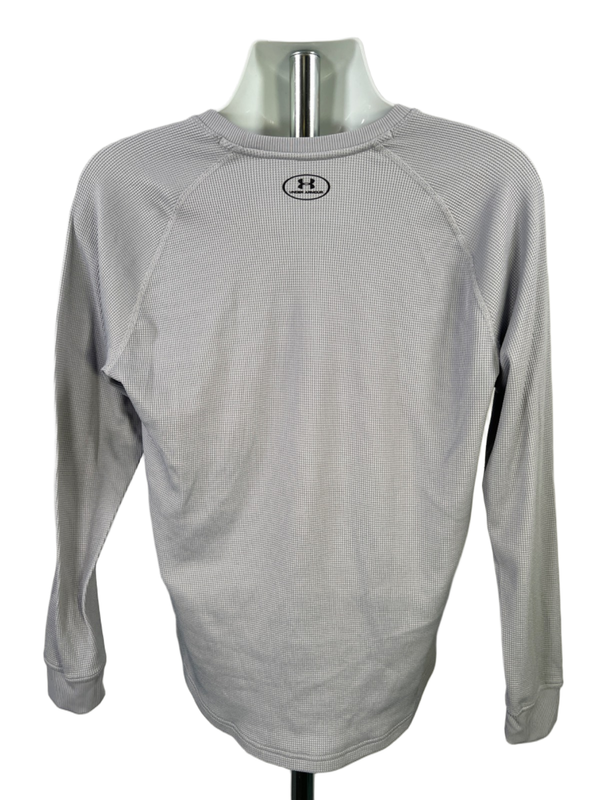Under Armour Men's Gray Waffle Crew Long Sleeve Shirt - M image 2